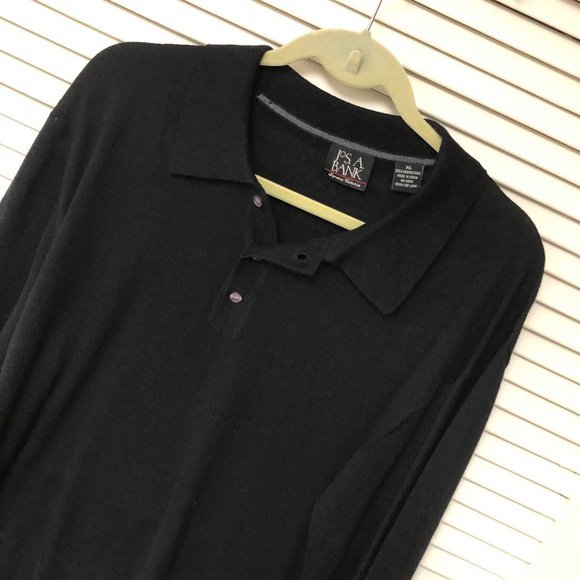 Jos. A. Bank Other - Jos A Bank Sweater XL Black Merino Wool Signature